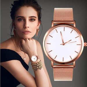 Fashion Women Watches Personality Romantic Rose Gold Strap Watch Women's Wrist Watch Ladies Clock MM046