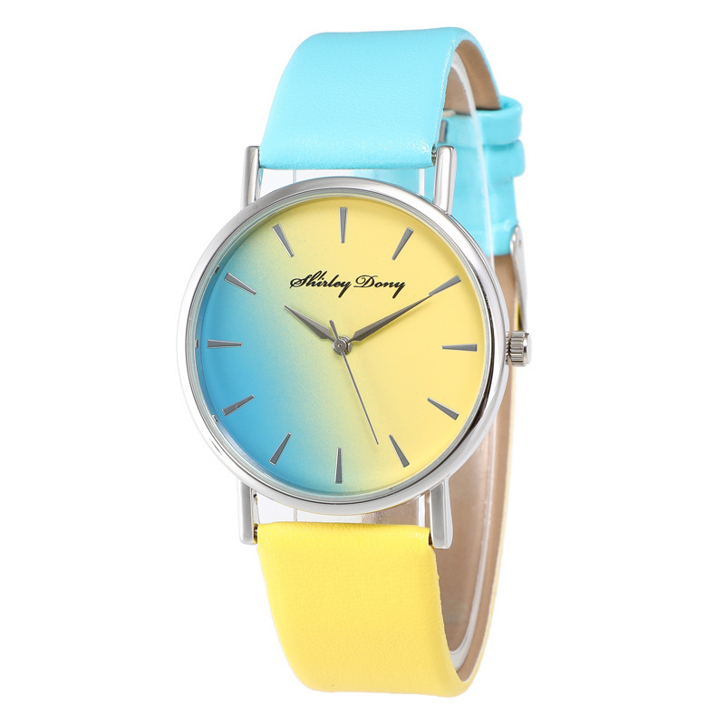 fashion fresh belt watch lady watch candy color changing color student watches LLW077