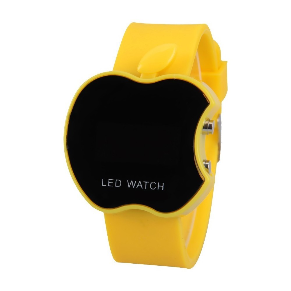 Big discount wholesale led touch mirror watch ,colorful rubber jelly watch for men girl child