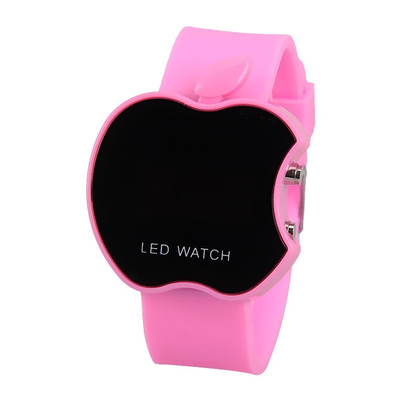 Big discount wholesale led touch mirror watch ,colorful rubber jelly watch for men girl child