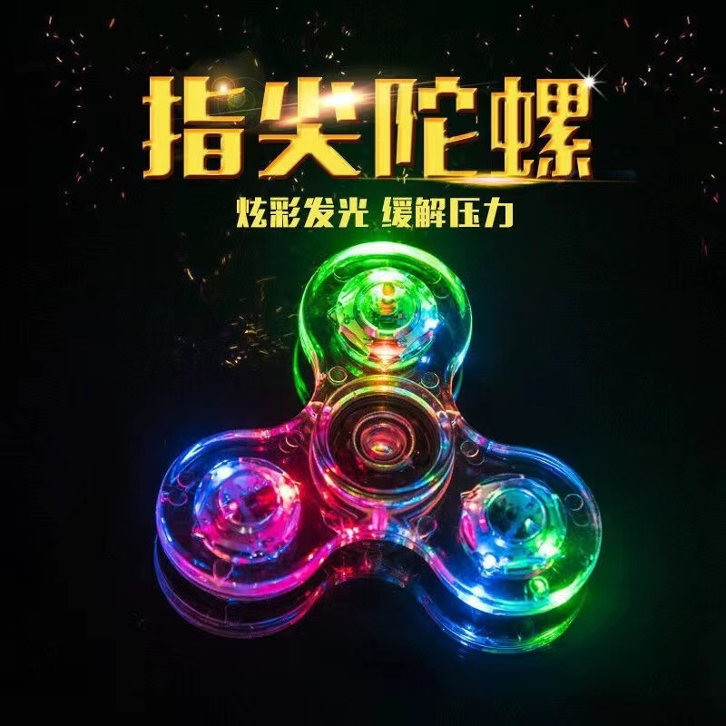 LED Light Fidget Spinner Light Fidget Finger Toy Hand Spinner -Stress Reduction and Anxiety Relief Hand Spinner for Children