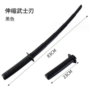 3D Printed Gravity Retractable Samurai Sword Model Toys Retractable Toys Adult Samurai Sword Funny Plastic Telescopic Katana Toy