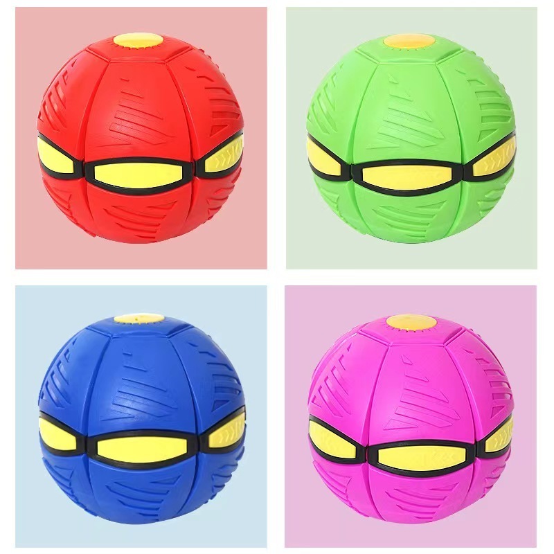 UFO Magic Ball, Portable Glowing Flying Toys Creative Fly Saucer Magic Balls Decompression Flying Flat Throw Disc Balls Toy