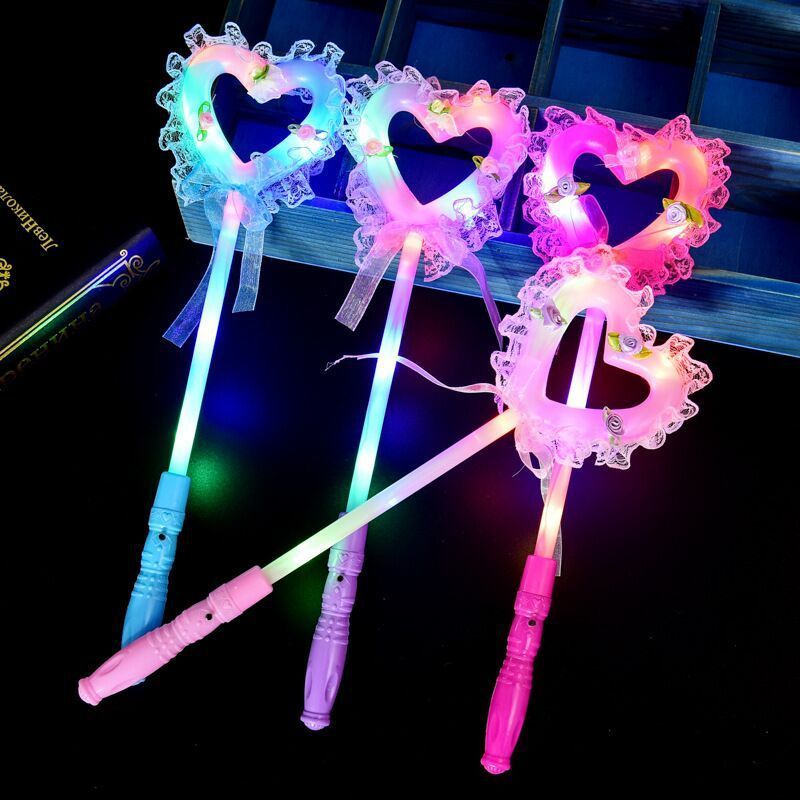 Led Party LED Heart stick Flashing Light stick glow in the Dark Wedding Concert Event Party Supplies Decoration