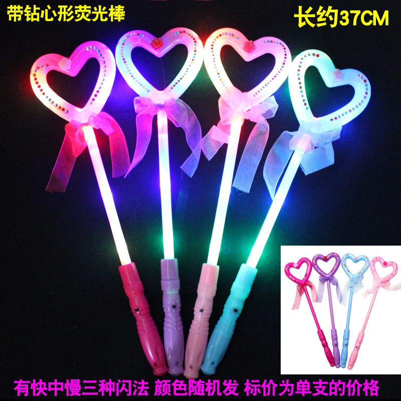 Led Party LED Heart stick Flashing Light stick glow in the Dark Wedding Concert Event Party Supplies Decoration