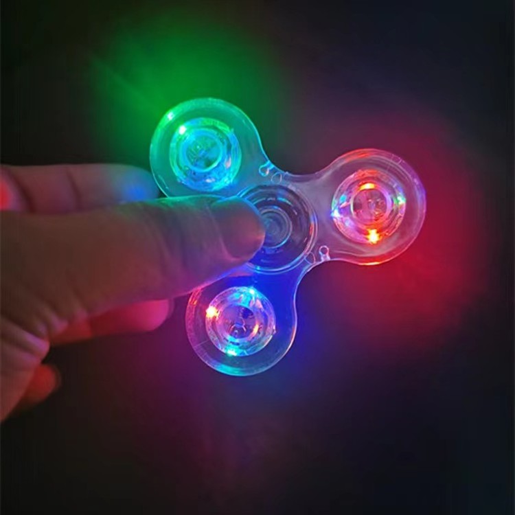 LED Light Fidget Spinner Light Fidget Finger Toy Hand Spinner -Stress Reduction and Anxiety Relief Hand Spinner for Children