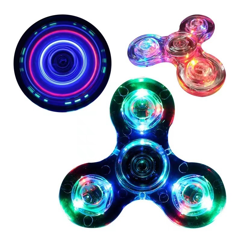 LED Light Fidget Spinner Light Fidget Finger Toy Hand Spinner -Stress Reduction and Anxiety Relief Hand Spinner for Children