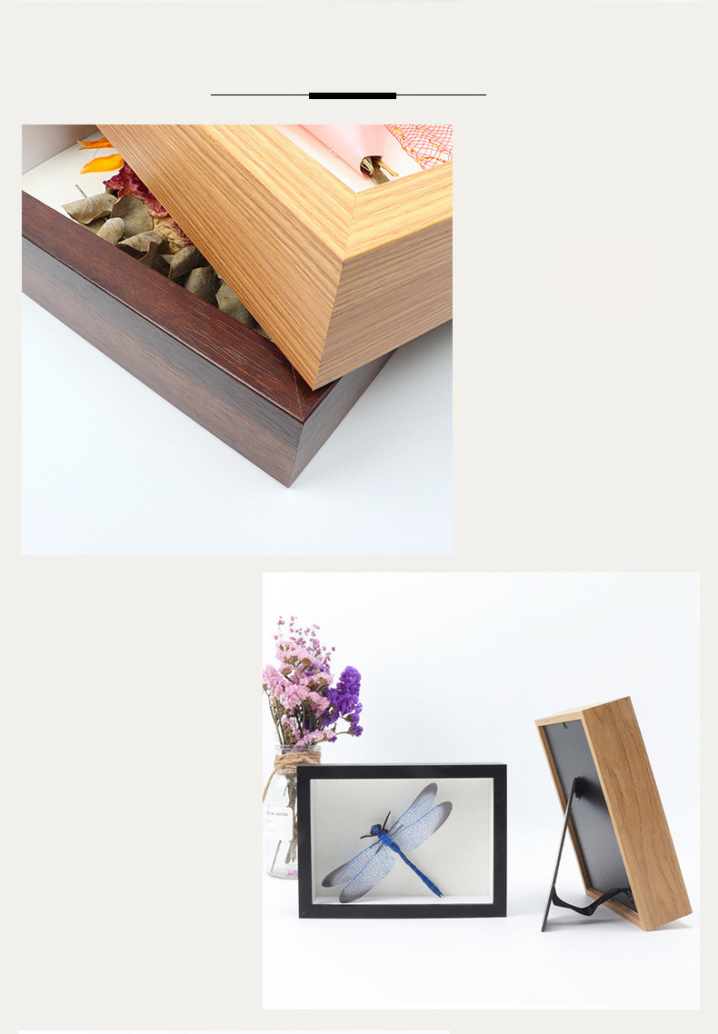 Wholesale Mdf Craft Picture Box Frame Photo 3d Shadow Specimens Box Frame