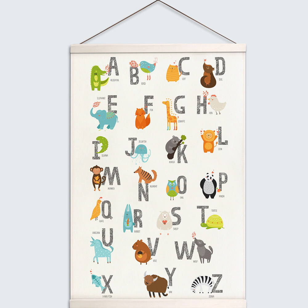 Wholesale Kids English Abc Learning Poster Alphabet Wall Chart Learning Educational Toys Spell