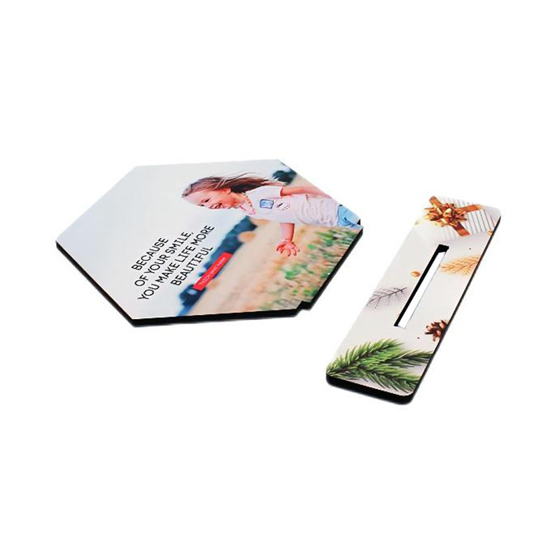 Customized Mdf Photo Frame Blanks Sublimation Mdf Photo Frame Blanks Hexagon Shape Photo Frame For Sublimation