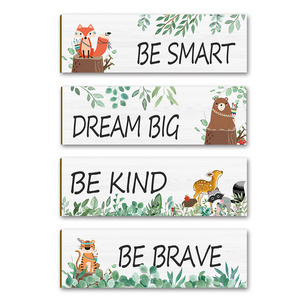 Woodland Nursery Safari Animals Wall Room Decor Baby Nursery Decor