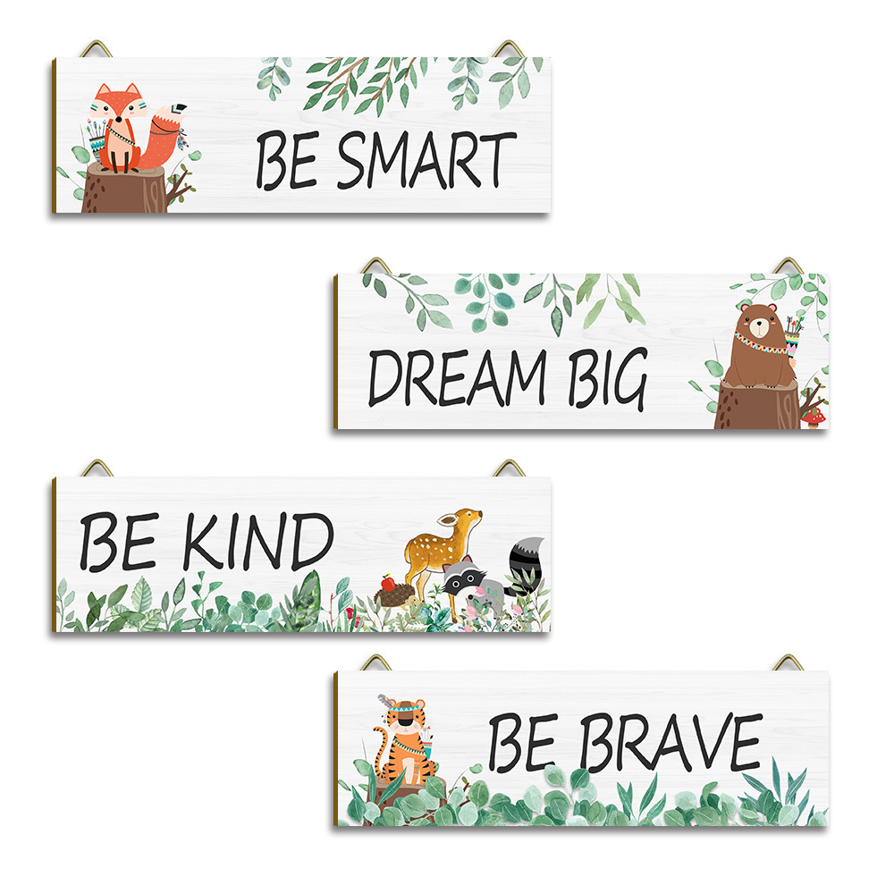 Woodland Nursery Safari Animals Wall Room Decor Baby Nursery Decor