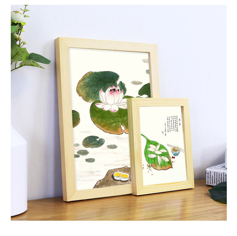 Wholesale Cheap A0 A1 A2 A3 A4 A5 5x7 11x14 24x36 Inches Wooden Painting Frame Home Decoration Modern Picture Frame