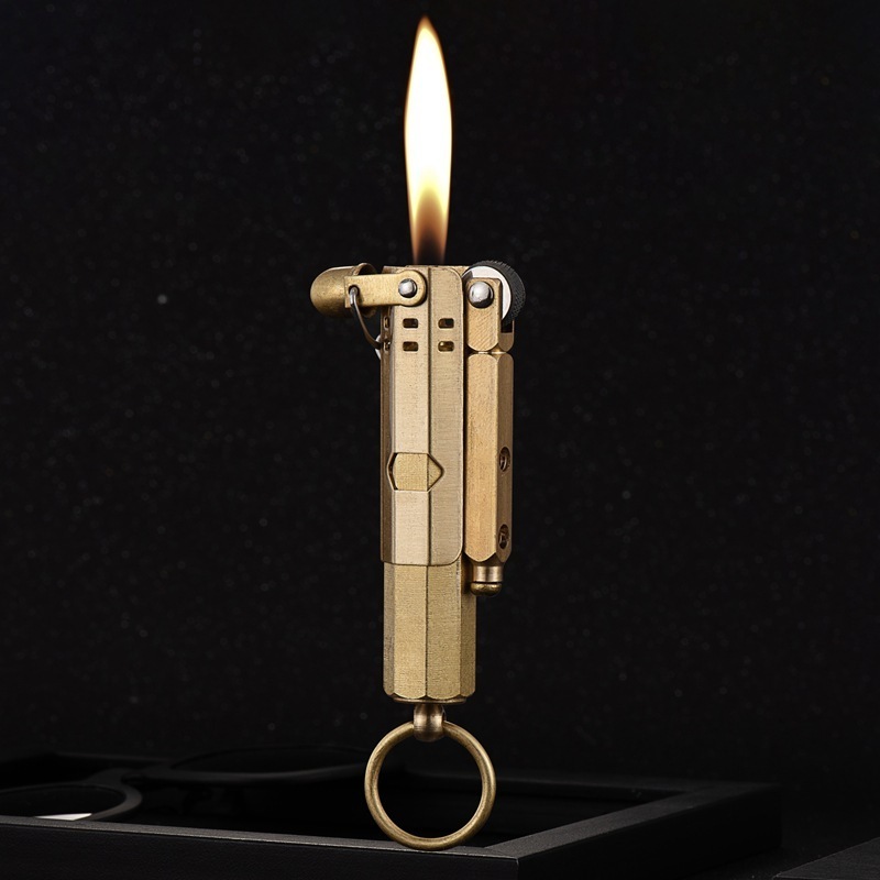 Glide Up Retro Old Trench Grinding Wheel Torch Lighter Creative Lighter Windproof Kerosene Lighter