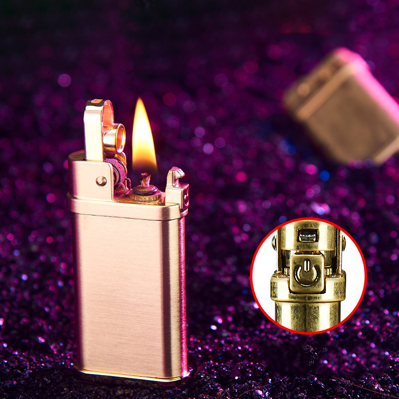 Yubang kerosene lighter one key switch automatic ignition personality retro old creative lighter