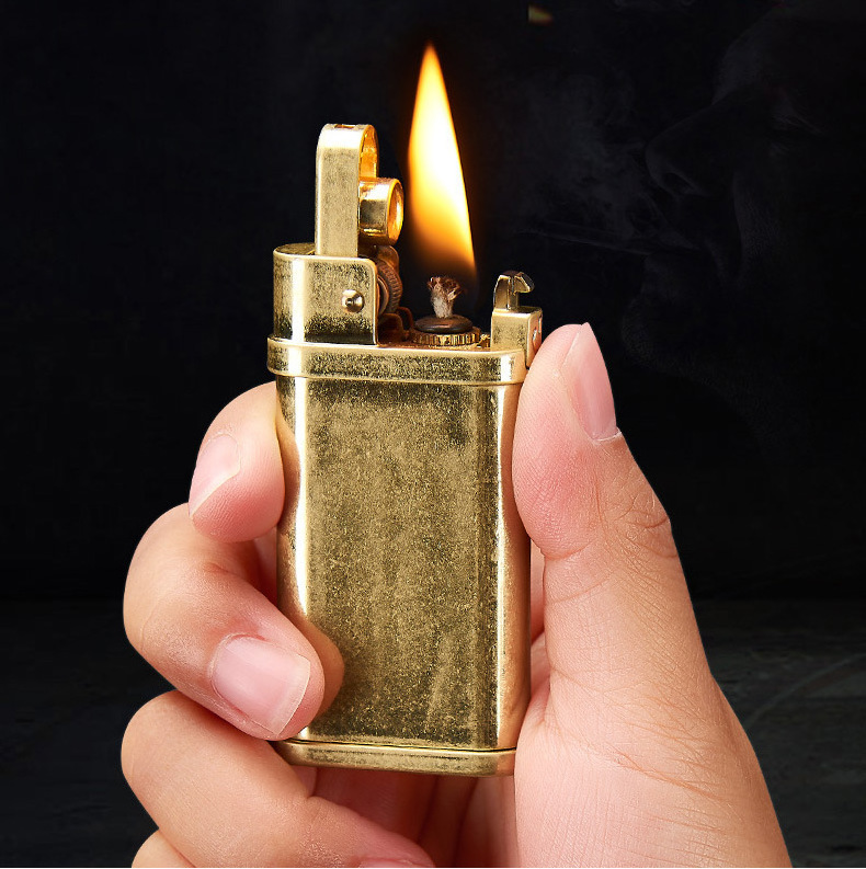 Yubang kerosene lighter one key switch automatic ignition personality retro old creative lighter 3