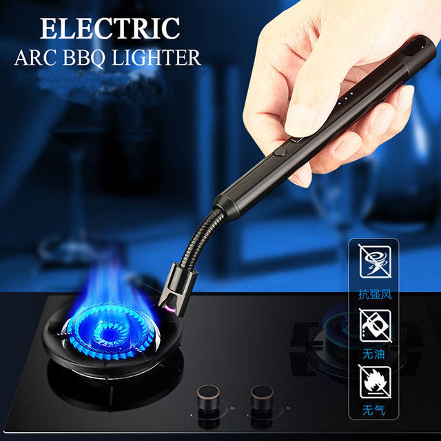 USB Electronic Arc Pulse Igniter for Candle Kitchen Gas Stove Lighter 360 Degree Hose Rotatable For Use