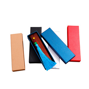 New Rectangular Bookmark Bookmark Paper Hairpin Pen Bookmark jewelry Gift  Printed Logo Box