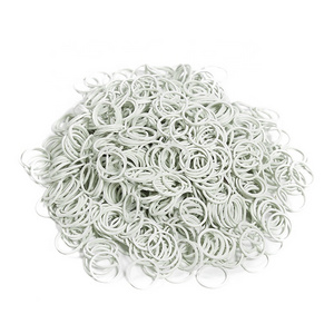 Excellent Quality Superior Elasticity White  Rubber Elastic Band 0.6 Inches in Diameter