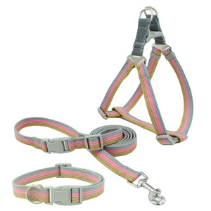 2022 Polyester-cotton Reflective Pet Chest Sling Reflective Chest Sling Small and Medium-sized Dogs Leashing Rope Pet Products