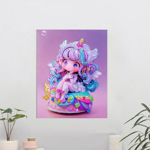 New arrival Framed 5D DIY Cartoon Princess for Children KIDS Bedroom and study room decoration diamond painting kids