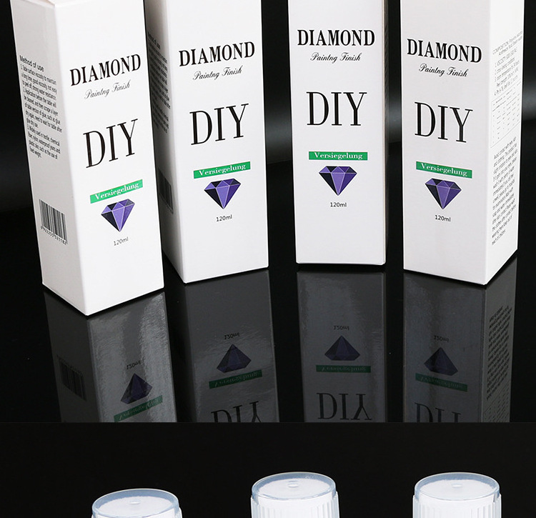 5d Diamond Painting Tool 120 ML Sealer Brighten Up Effect Diamond Embroidery Permanent Hold Sealer Glue With Sponge Head