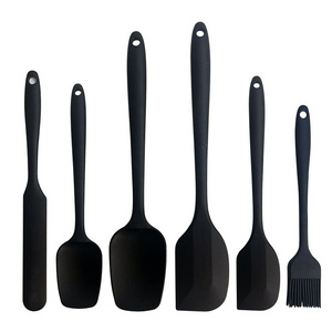 Silicone Baking Tool Spatula Set Heat-resistant Kitchen Utensils Set Cooking Tools 6 Pieces Spatula Set Chocolate Mold Silicone