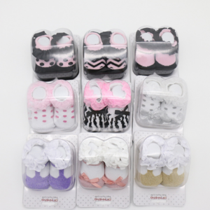 Japanese cute bowknot lace individual package soft cotton baby socks