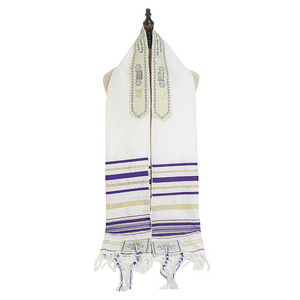 Large Polyester Prayer Shawl Arab Scarf Prayer Towel Ethnic Scarf Shawl Tallit Israel Tallit Jewish Prayer Shawls