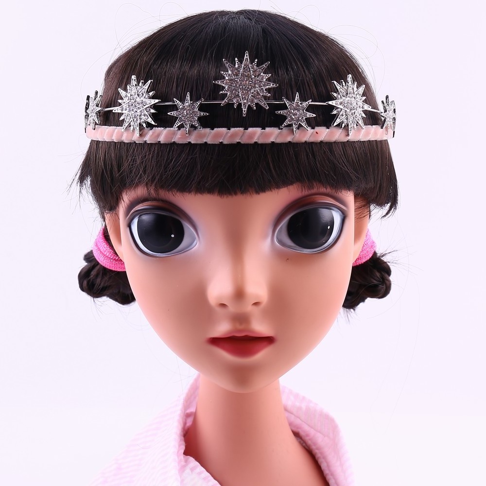 Fashion Multicolored Diamond Star Charm Head Band Head Jewelry Accessories Rhinestone Children Headband