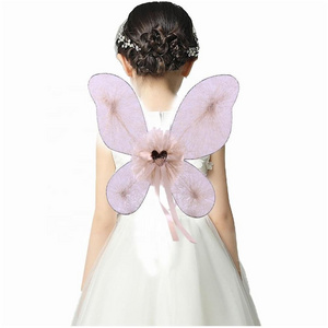 Led Butterfly Wings Pink Light Red Giant Black Wing Sequin Decoration Ornaments Angels For Kids Craft Girls Big Butterfly Wings