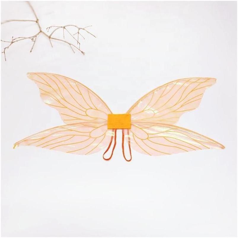 Led Butterfly Wings Costume Golden Ostrich Red Lighted Macrame Baby Lace Crystal Giant Girl Light Up Big Size Of Fire Fake Wings