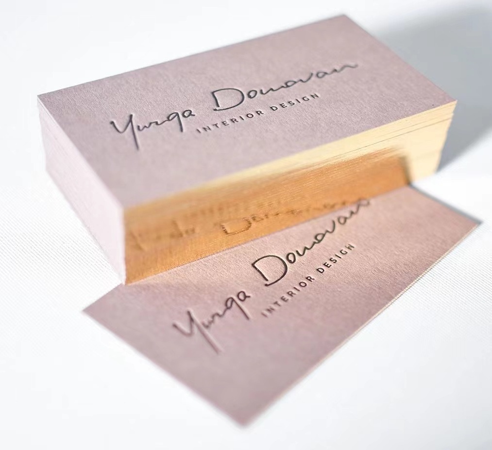 Letterpress business card gilt Letterpress business quality custom printing congratulations thank you card