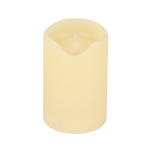 Wholesale Room Decoration Wavy Simulation Candle Wick Artificial 3d Flameless Led Plastic Candle With Battery