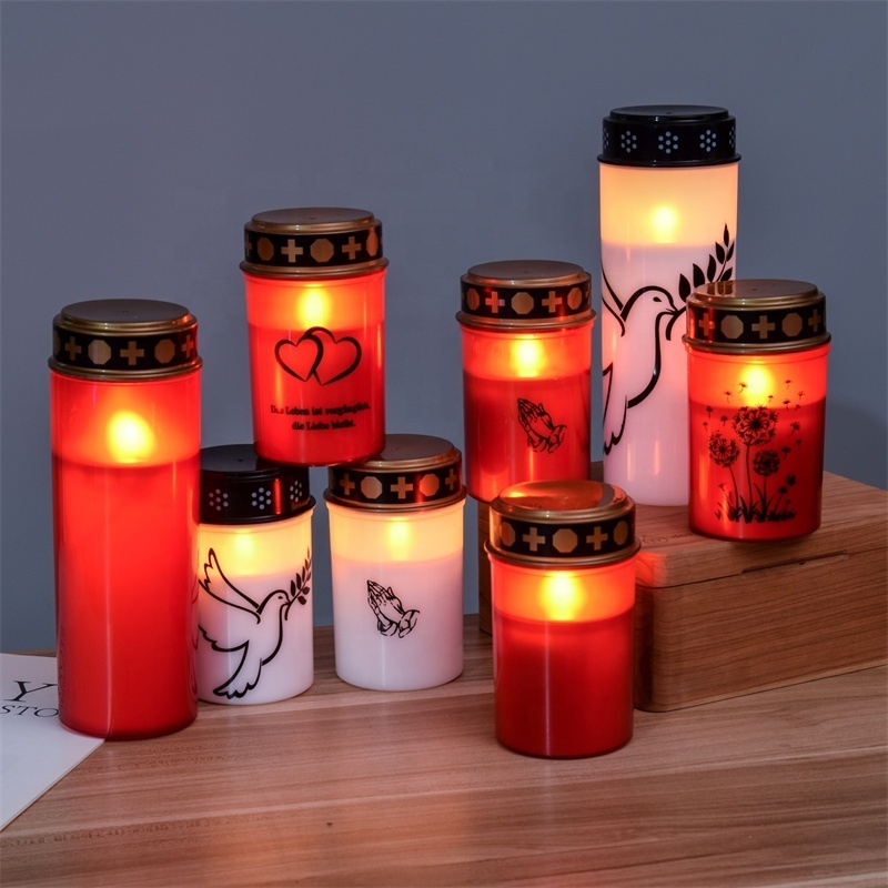 Cemetery lights Outdoor LED sacrificial lights Cemetery lightsFuneral chapel LED candle lights