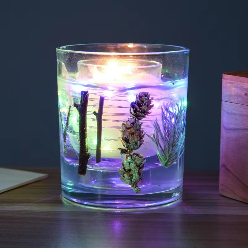 CNUS Candle Aromatic Romantic Valentine's Day Atmosphere Aromatherapy Candles Scented Candles LED Light up Decorative Christmas