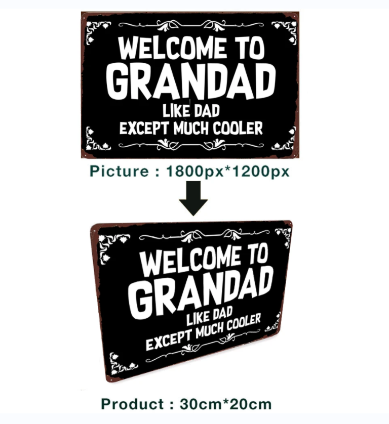 Custom Tin Signs Wholesale Printing Retro Vintage Metal Tin Sign Blank