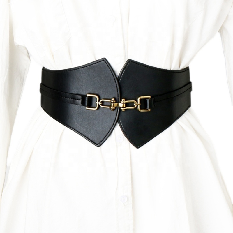 Fashion elastic elastic wide waistband women's clothing accessories alloy buckle belt