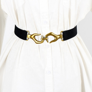 Fashion simple retro personality stretch belt women's clothing accessories waist seal