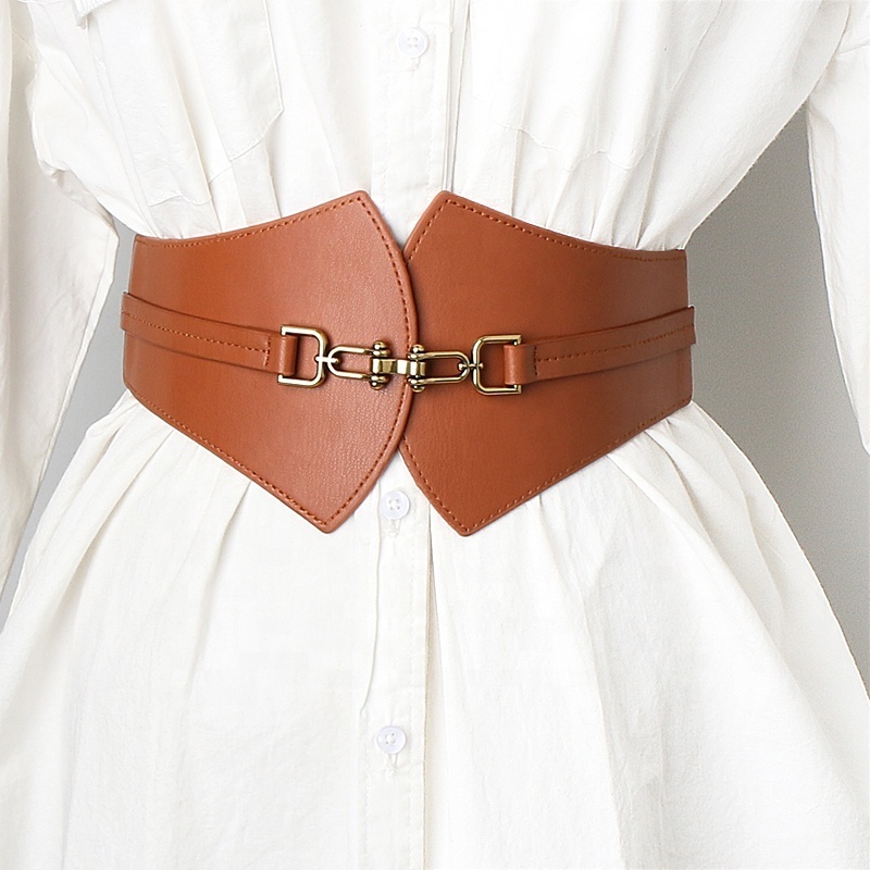 Fashion elastic elastic wide waistband women's clothing accessories alloy buckle belt