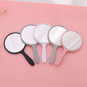 Wholesale Low Moq Custom Logo Handheld Mirror Private Label Compact Round Pocket Hand Held Makeup Mirrors