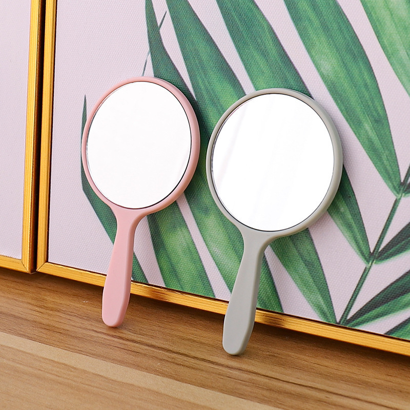 Wholesale Low Moq Custom Logo Handheld Mirror Private Label Compact Round Pocket Hand Held Makeup Mirrors