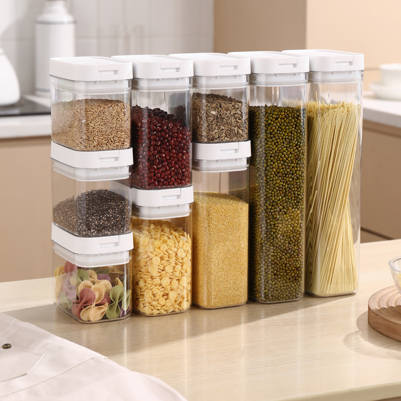 800ml Airtight Food Storage Container with Lid for Kitchen and Pantry Organization BPA Free Special Lock Easy Open