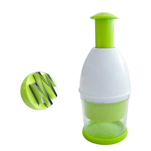 Manual Hand Vegetable Garlic Onion kitchen chopper slicer Cutting with push hand