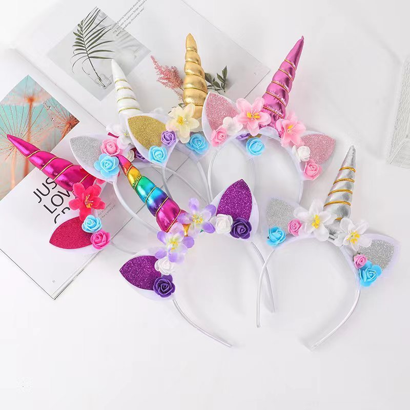 hot sale nice price Small Quantity Fast Delivery Kids Party Cosplay Unicorn Headband