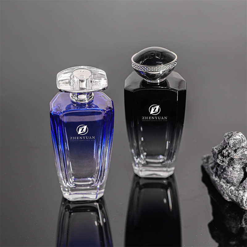 Factory wholesale customized 2023 hot style men's cool style 100ml empty perfume glass bottle