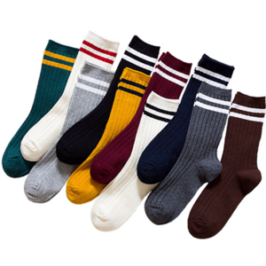 Women's pure cotton stockings day college wind stockings pure color trend socks