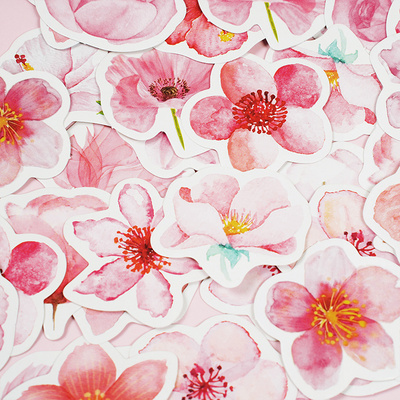 180 Adesivi Sakura In PET – 6 Fogli, Stile Giapponese Per Scrapbooking E Journaling