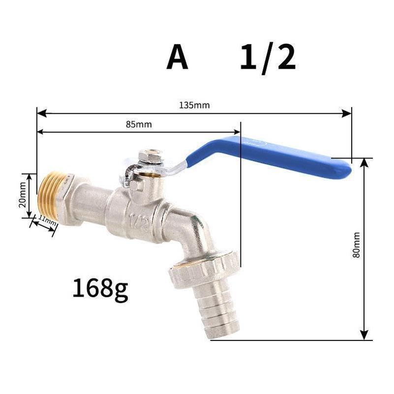 Valves Ball Pipe Fittings Plumbing Pneumatic High Pressure Butterfly 4 Inch Tap Adaptor Faucet Connector For Garden Hose