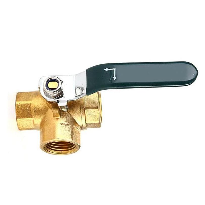 Ball Valve Pipe Fittings Control Elbow Stainless Steel Actuator Gas Rotary Tap Adaptor Faucet Connector For Garden Hose